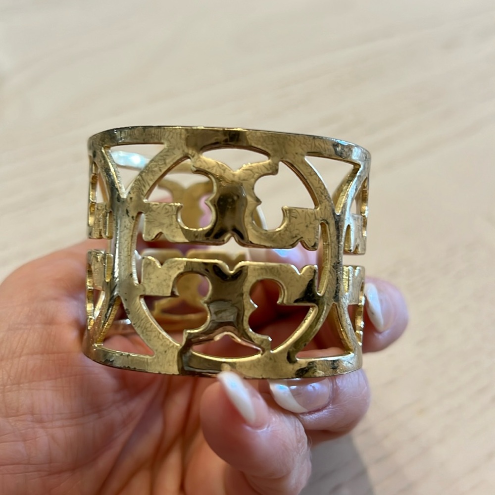 Gold Tory Burch cuff bracelet…love this
